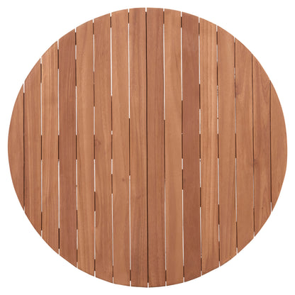Tabletop Round Hm18134 Teak Wood--natural Color Φ80x4(thickness)cm.