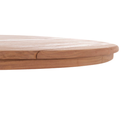Tabletop Round Hm18134 Teak Wood--natural Color Φ80x4(thickness)cm.