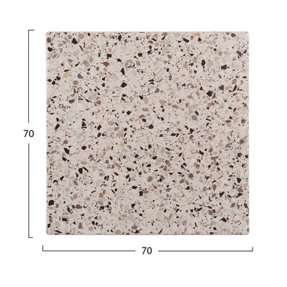 Tabletop Square Hm5230.16 Werzalit 70x70cm. Terrazzo 5766