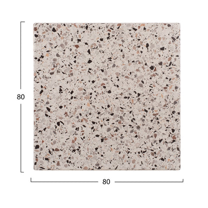 Tabletop Square Hm5231.16 Werzalit 80x80cm. Terrazzo 5766