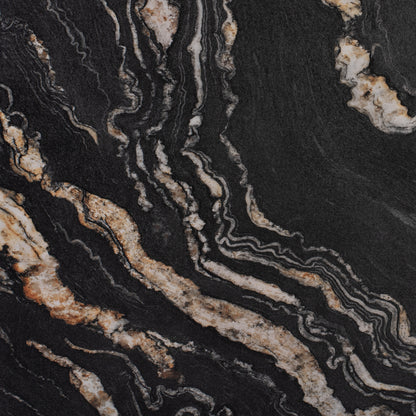 Tabletop Square Hm5231.15 Werzalit 80x80cm. Black Gold Marble 5787