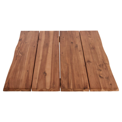 Tabletop Square Hm6300.01 Solid Acacia Wood In Natural Color--80x80x3.5 (thickness) Cm.