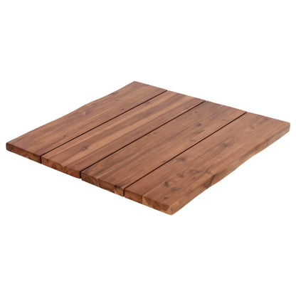 Tabletop Square Hm6300.01 Solid Acacia Wood In Natural Color--80x80x3.5 (thickness) Cm.