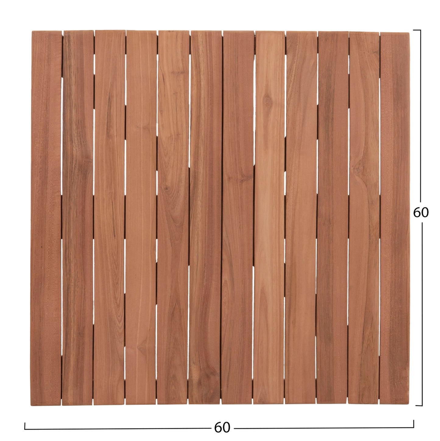 Tabletop Square Hm18135 Teak Wood--natural Color 60x60x4(thickness)cm.