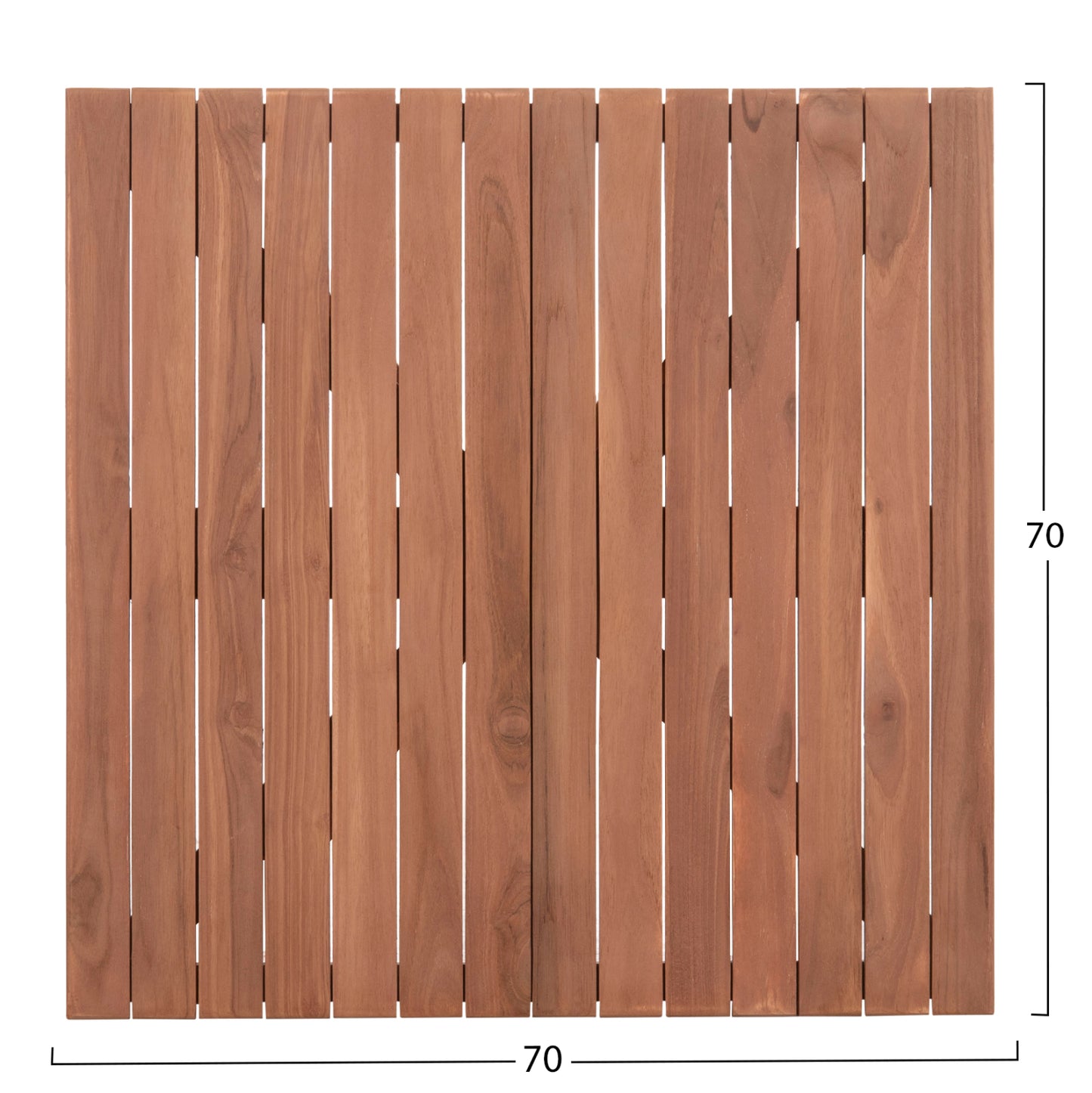 Tabletop Square Hm18136 Teak Wood--natural Color 70x70x4(thickness)cm.