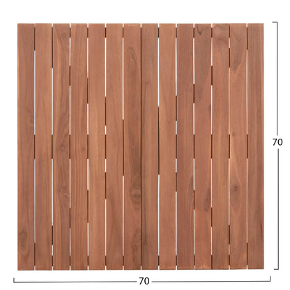 Tabletop Square Hm18136 Teak Wood--natural Color 70x70x4(thickness)cm.
