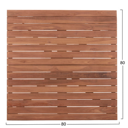 Tabletop Square Hm18137 Teak Wood--natural Color 80x80x4(thickness)cm.