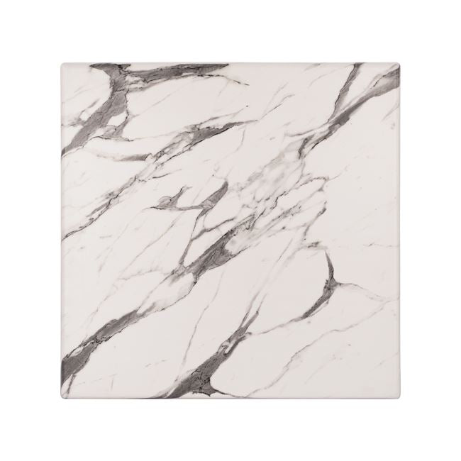 Table Desktop Werzalit 60x60 Marble White-grey 5657 Hm5229.11