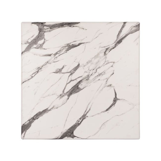 Table Desktop Werzalit 60x60 Marble White-grey 5657 Hm5229.11