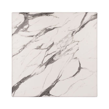 Table Desktop Werzalit 70x70 Marble White-grey 5657 Hm5230.11