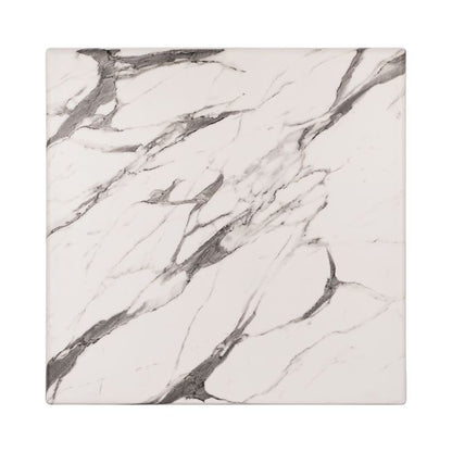 Table Desktop Werzalit 80x80 Marble White-grey 5654 Hm5231.11