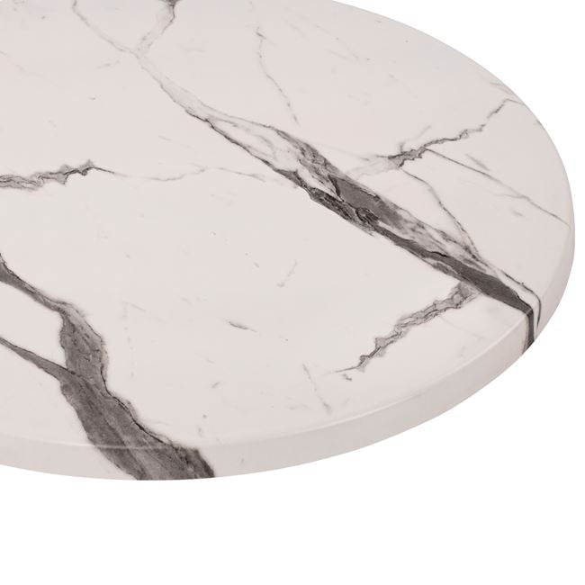 Table Desktop Werzalit '60cm Marble White-grey 5647 Hm5227.11