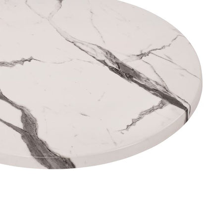 Table Desktop Werzalit '60cm Marble White-grey 5647 Hm5227.11