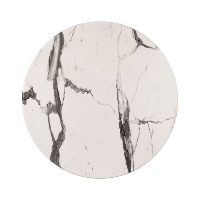 Table Desktop Werzalit '60cm Marble White-grey 5647 Hm5227.11
