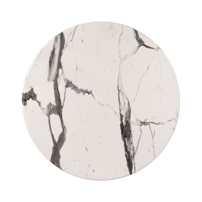 Table Desktop Werzalit '60cm Marble White-grey 5647 Hm5227.11