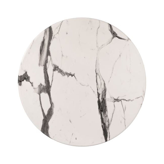 Table Desktop Werzalit '60cm Marble White-grey 5647 Hm5227.11