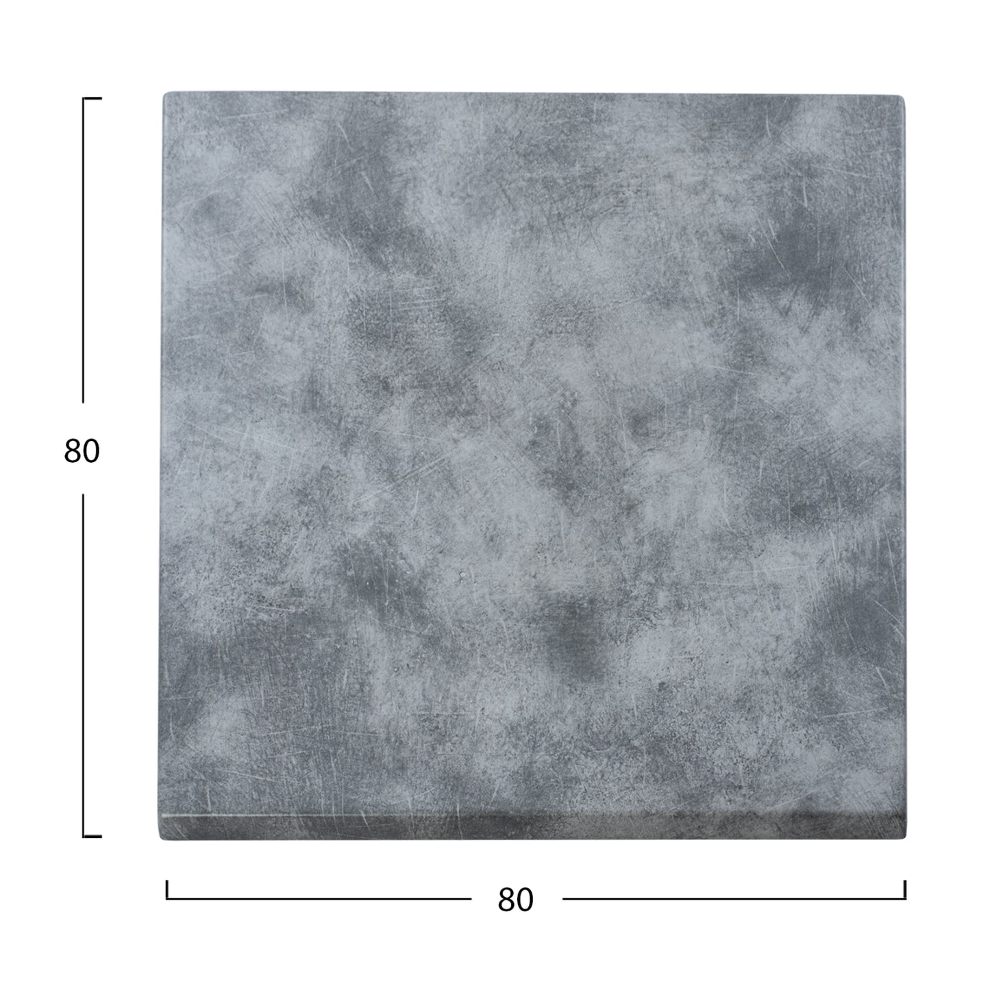 Werzalit Table Top Hm5231.22 Cement 80Χ80 Cm.