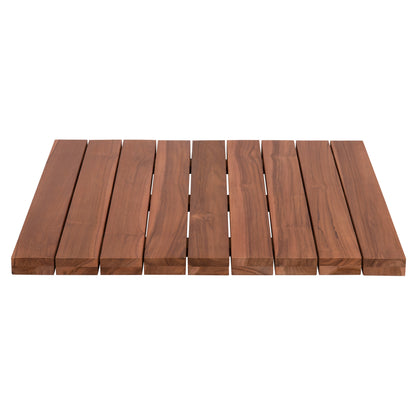 Tabletop Square Hm6139 Solid Teak Wood In Natural Color 80x80x4(thickness)cm.