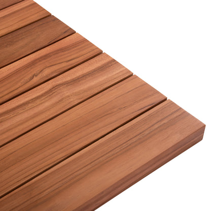 Tabletop Square Hm6139 Solid Teak Wood In Natural Color 80x80x4(thickness)cm.