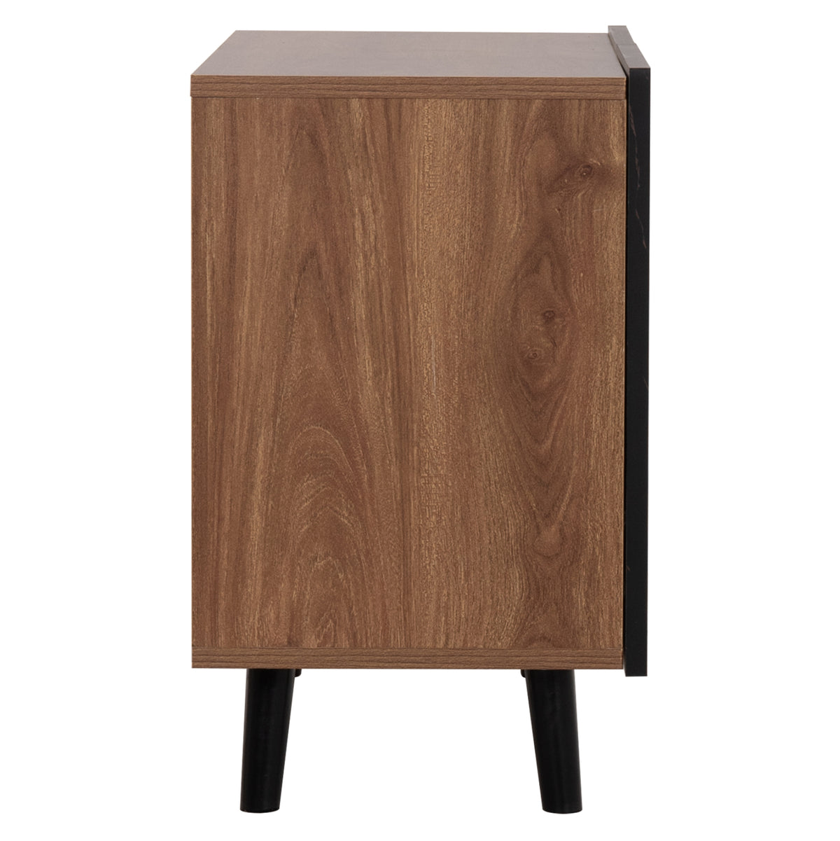Entryway Furniture Set Delphine Hm8876.13 Melamine In Black Marble-walnut 80x31.5x52hcm.