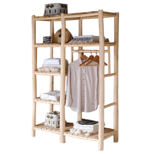 Entrance Rack Balen Hm9550 Teak Wood In Natural Color 120x50x180hcm.