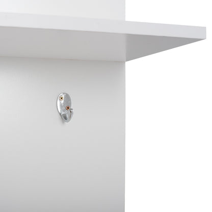 Entryway Furniture With Mirror Janice Hm2264 Sonama White 70,3x37,1x181,8 Cm.