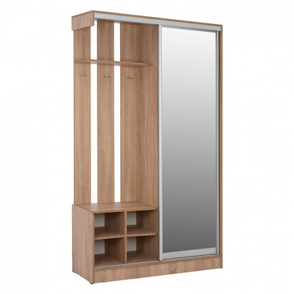 Entrance Furniture With Sliding Wardrobe And Mirror Sonama Hm2424 120x45x210yec.