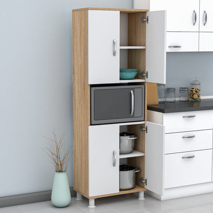 Kitchen Furniture/cabinet Rad Hm18196.03 Melamine In Sonama-white 56x32x165hcm.