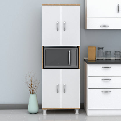 Kitchen Furniture/cabinet Rad Hm18196.03 Melamine In Sonama-white 56x32x165hcm.