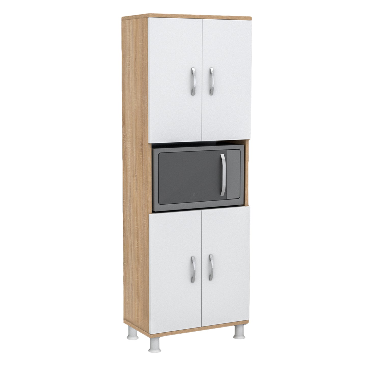 Kitchen Furniture/cabinet Rad Hm18196.03 Melamine In Sonama-white 56x32x165hcm.
