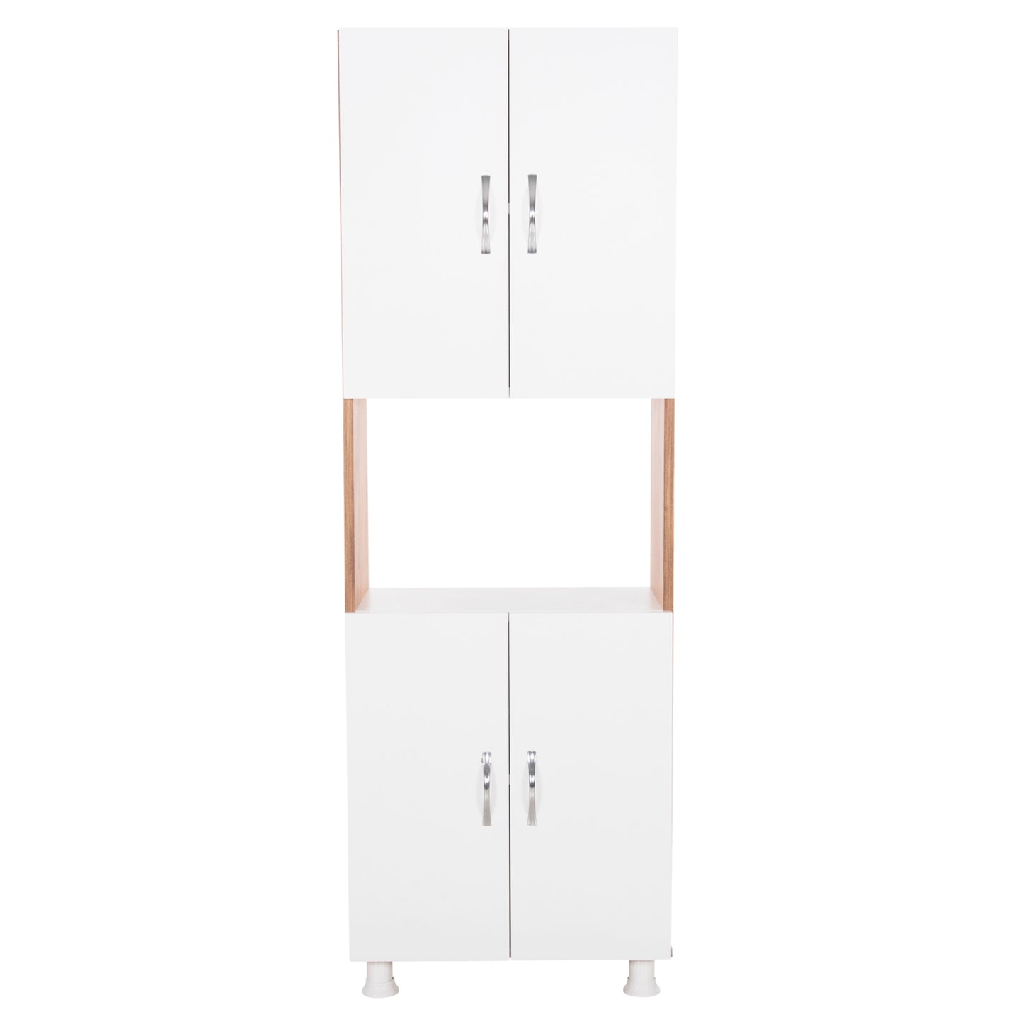Kitchen Furniture/cabinet Rad Hm18196.04 Melamine In Natural Color-white 55,5x32x165hcm.