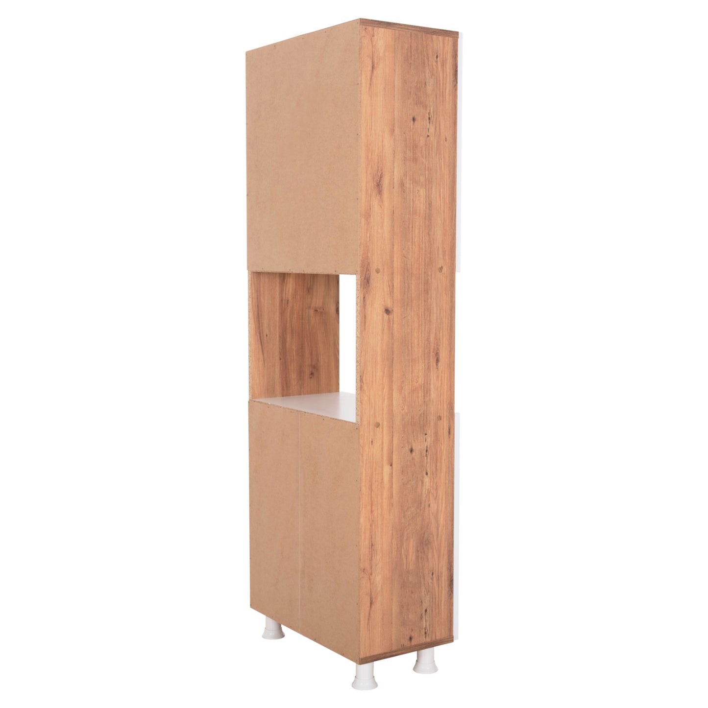 Kitchen Furniture/cabinet Rad Hm18196.04 Melamine In Natural Color-white 55,5x32x165hcm.
