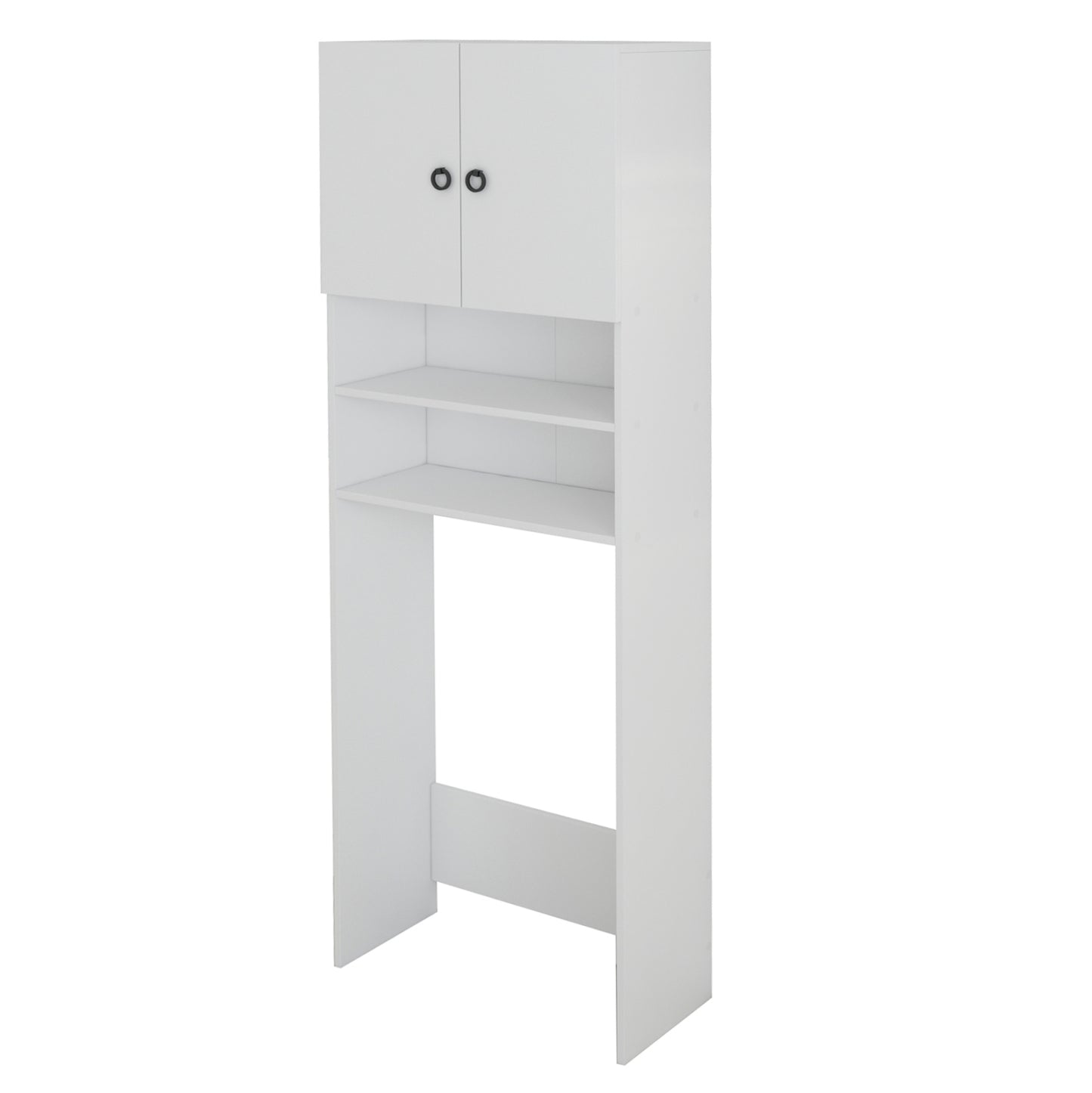 Washing Machine Furniture Terry With Cabinet And Shelves Melamine White 64Χ27Χ180hcm.hm9122.11
