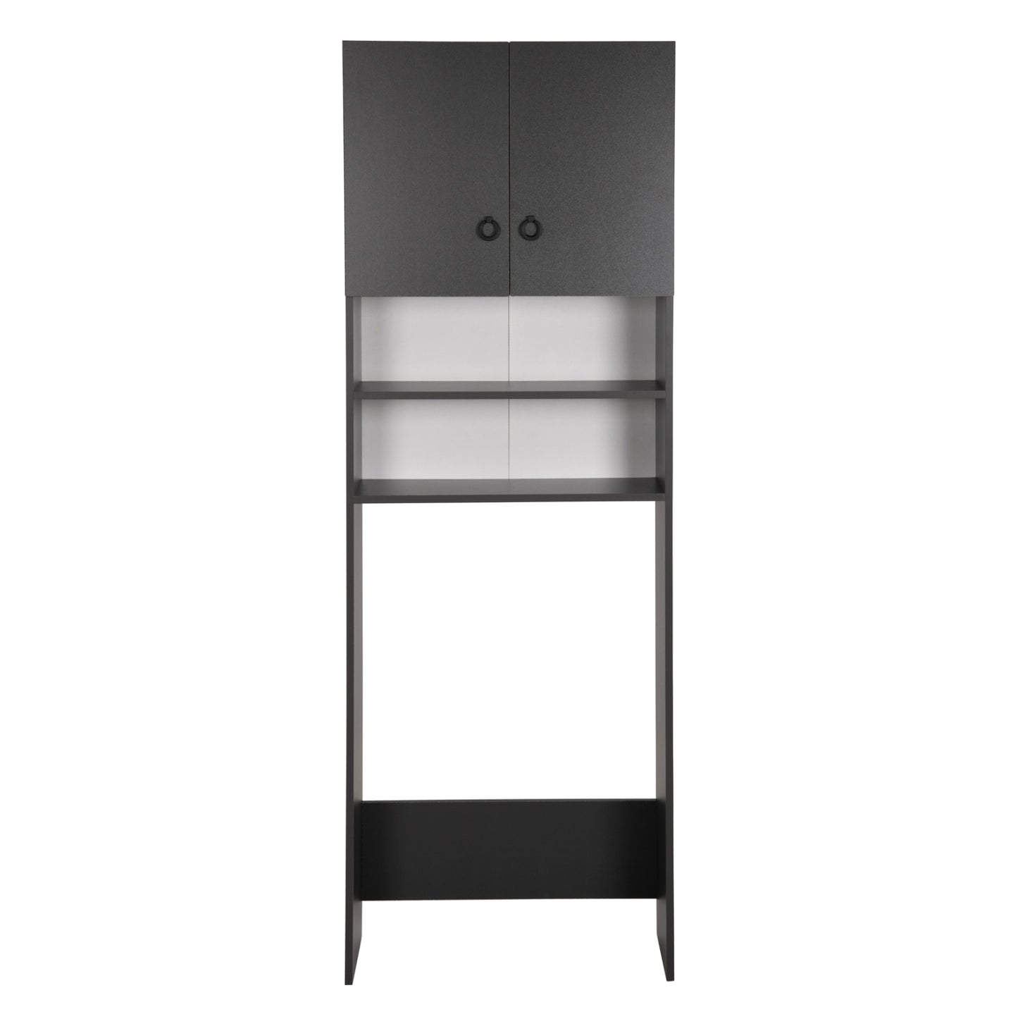 Washing Machine Furniture Terry Hm9122.13 With Cabinet And Shelves Melamine Grey 64Χ29Χ181hcm.