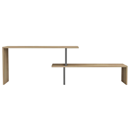 Tv Furniture Expandable Briggite Hm8893.11 Melamine In Dark Sonama -black Metal Legs 110-160x30x45hcm.
