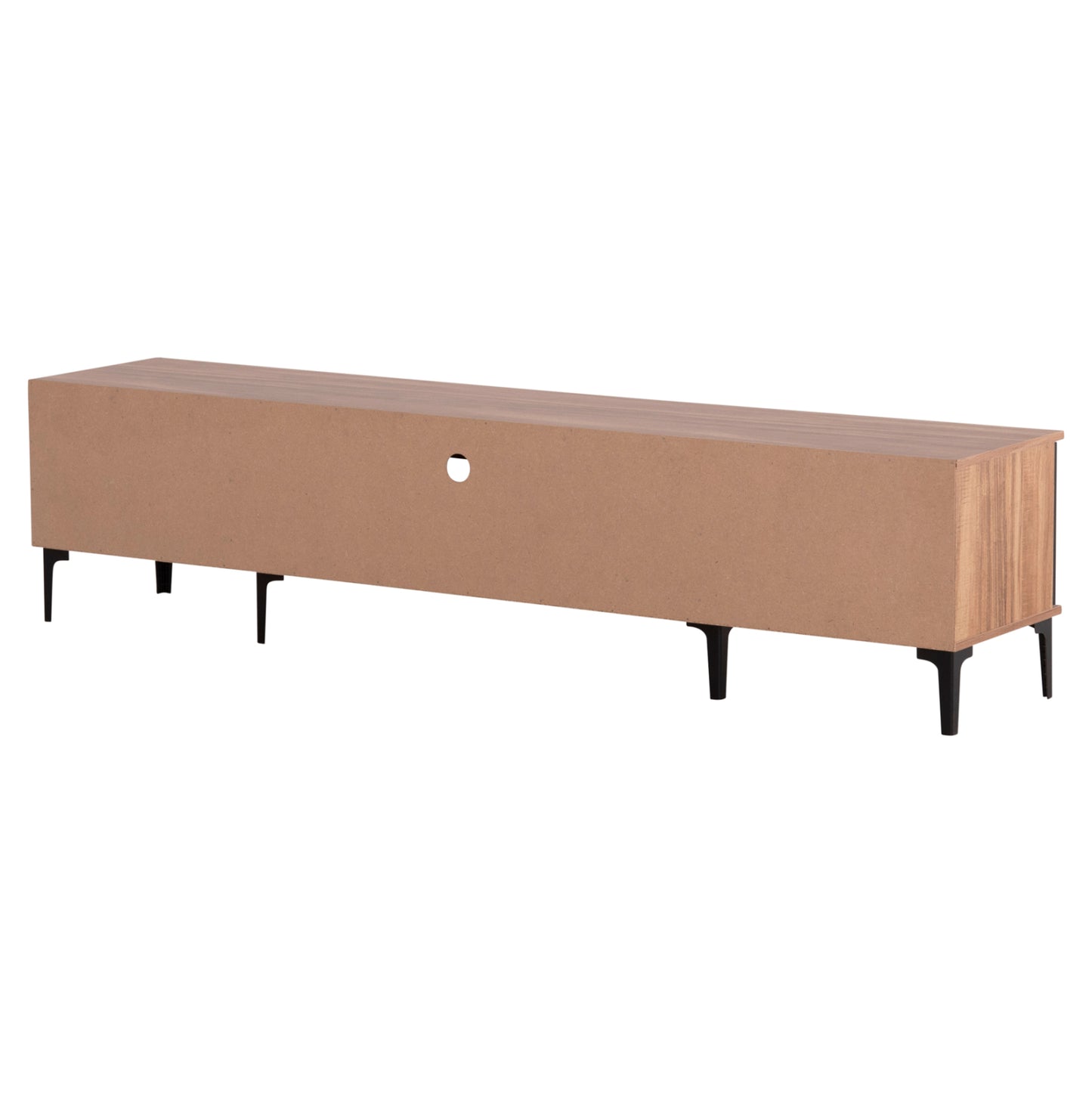 Tv Furniture Series Harry Hm18008.01 Melamine In Natural Wood Color And Black 200x40x47,5hcm.