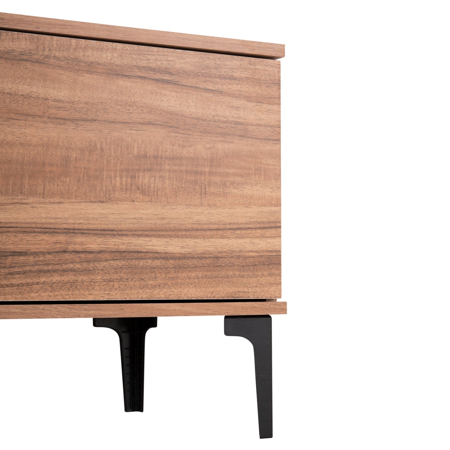 Tv Furniture Series Harry Hm18008.01 Melamine In Natural Wood Color And Black 200x40x47,5hcm.
