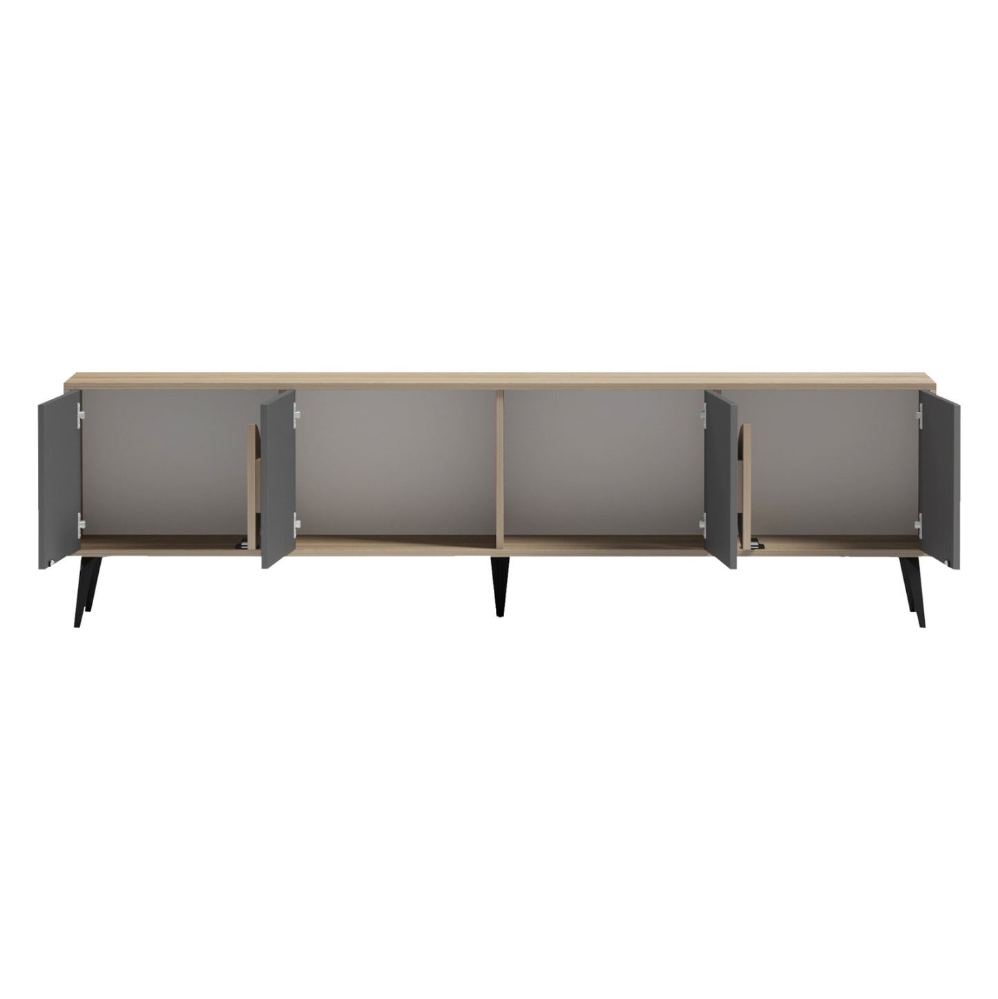 Tv Furniture Savore Hm18370.13 Melamine Sonama-grey 180Χ35.5Χ51hcm.