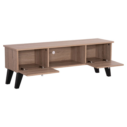 Tv Furniture Iren Hm2481.01 Melamine In Sonama Oak-black 120x32,5-34x41hcm.