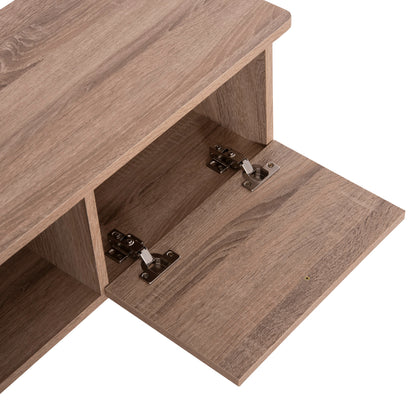 Tv Furniture Iren Hm2481.01 Melamine In Sonama Oak-black 120x32,5-34x41hcm.