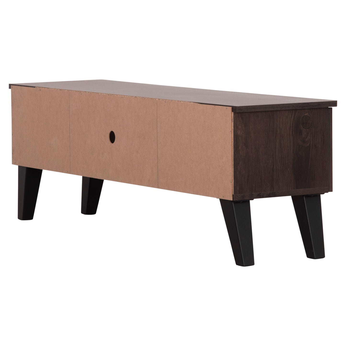 Tv Furniture Iren Hm2481.02 Melamine In Walnut-black 120x32,5-34x41hcm.