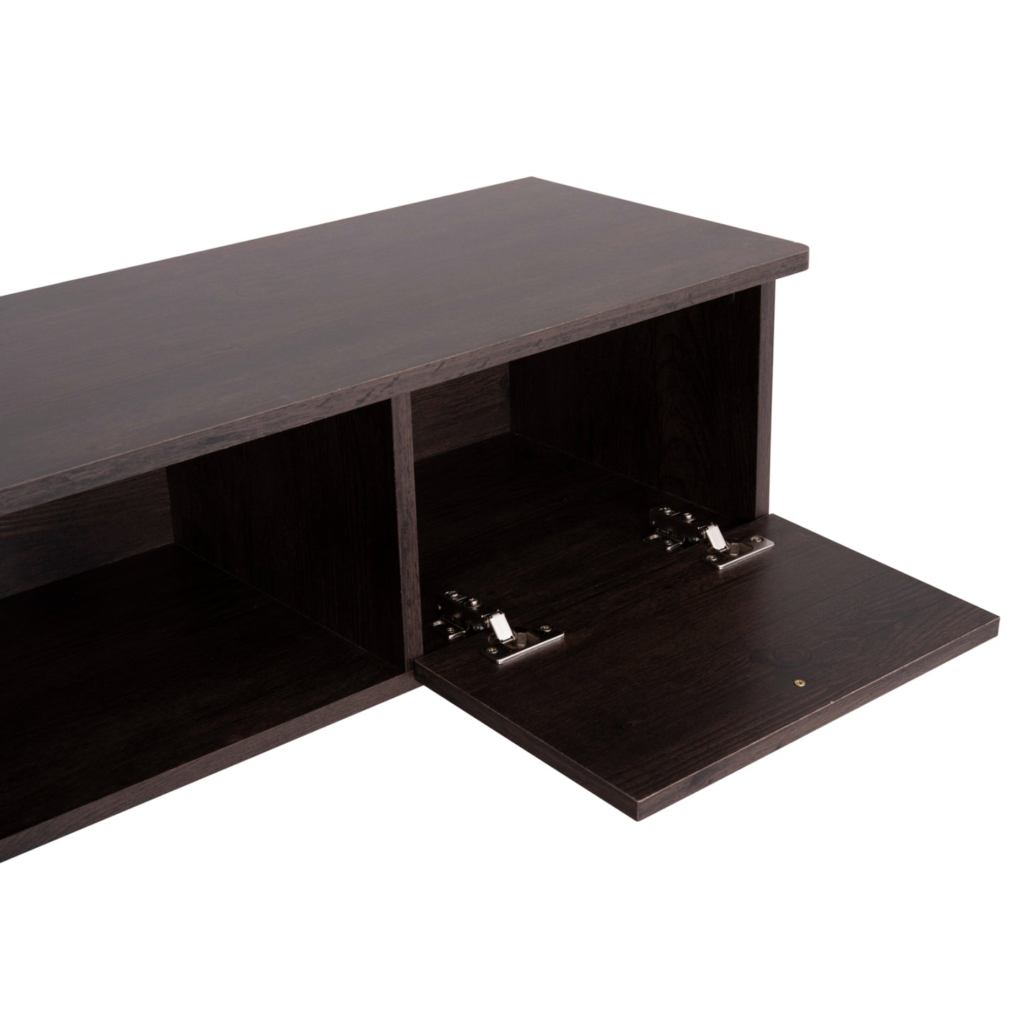 Tv Furniture Iren Hm2481.02 Melamine In Walnut-black 120x32,5-34x41hcm.