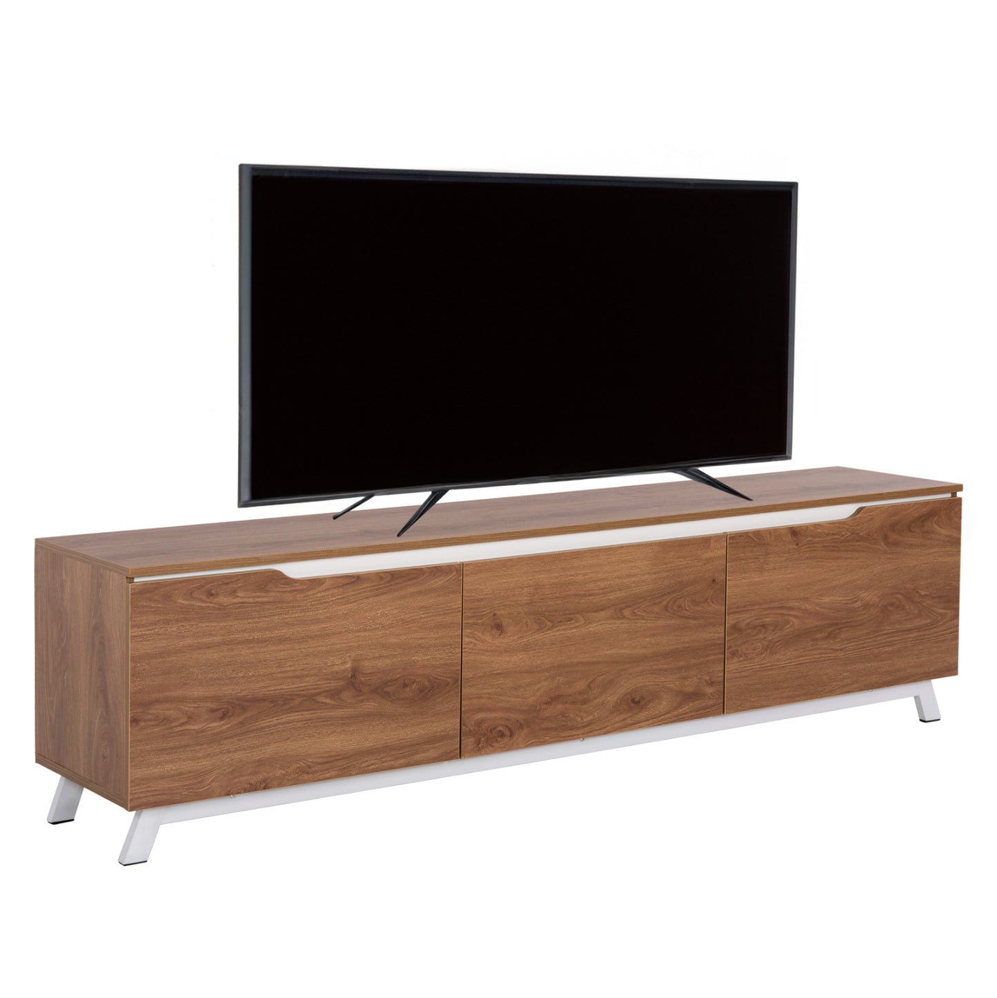 Tv Furniture Kimia Hm8902.12 Melamine Natural-white 180Χ35Χ48,5hcm.