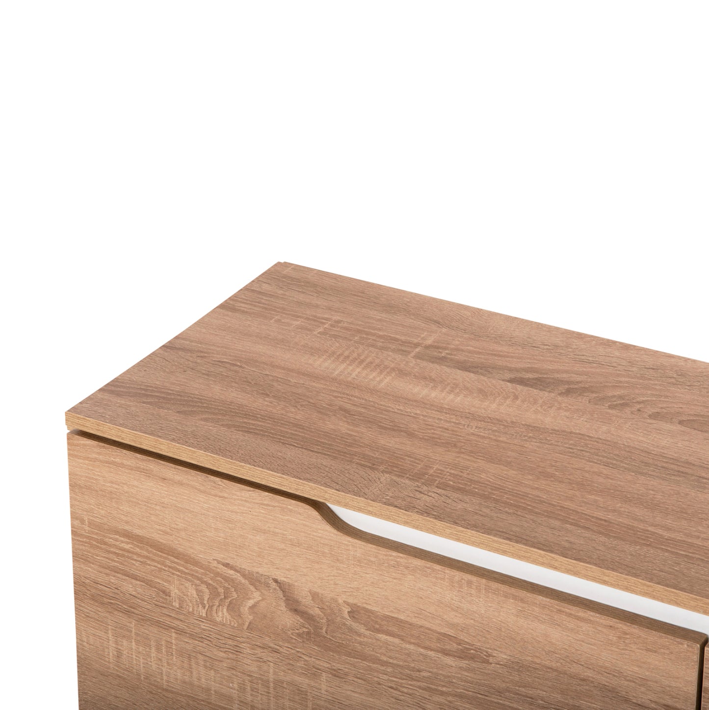 Tv Furniture Kimia Hm8902.13 Melamine Sonama-white 180Χ35Χ48,5hcm.
