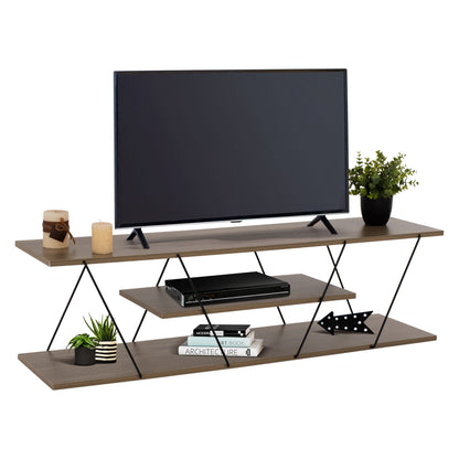 Tv Stand Tars Hm8922.13 Melamine Olive Grey 120x32x33hcm.