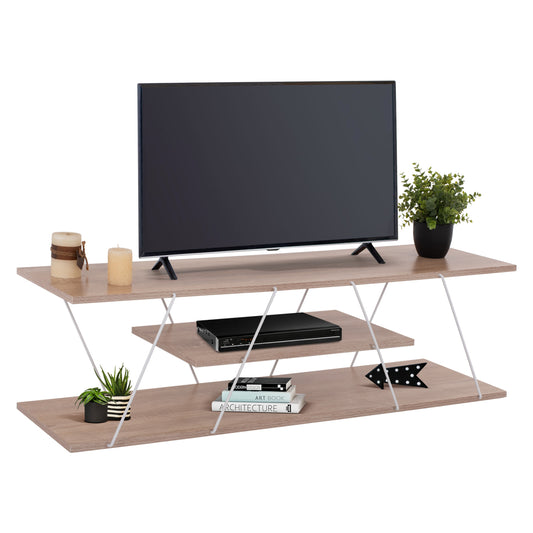 Tv Stand Tars Hm8922.14 Melamine Sonoma White 120x32x33hcm.