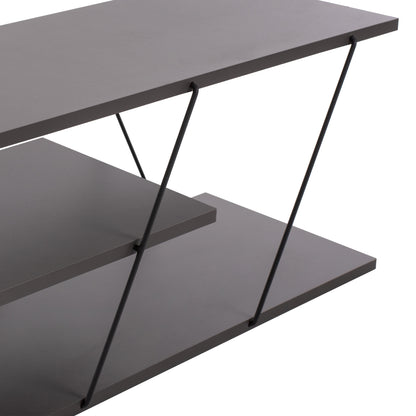 Tv Stand Tars Hm8922.20 Melamine Grey 120x32x33hcm.