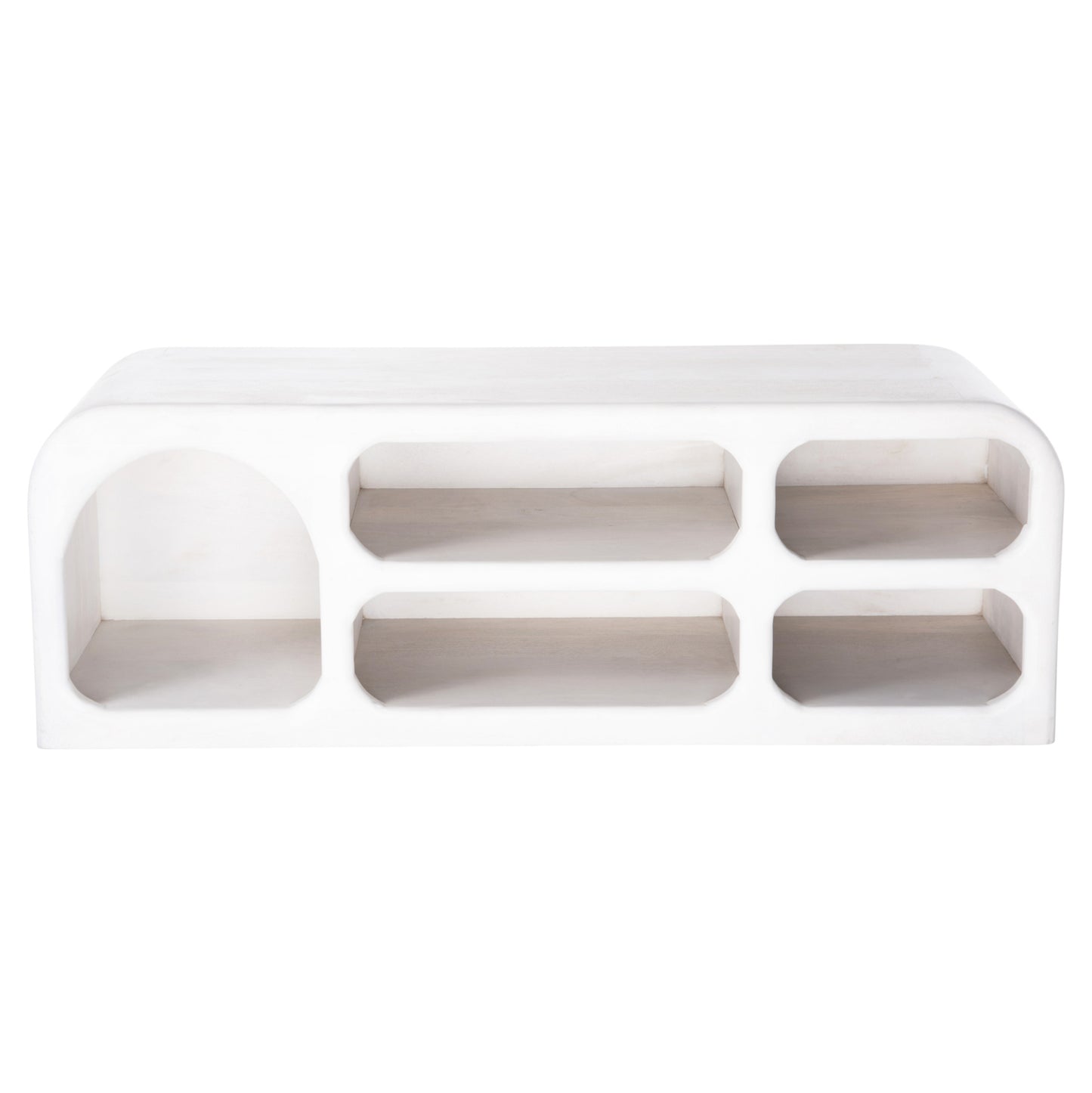 Tv Cabinet Handyr Hm9704 Solid Mango Wood In White Color 130x40x45hcm.