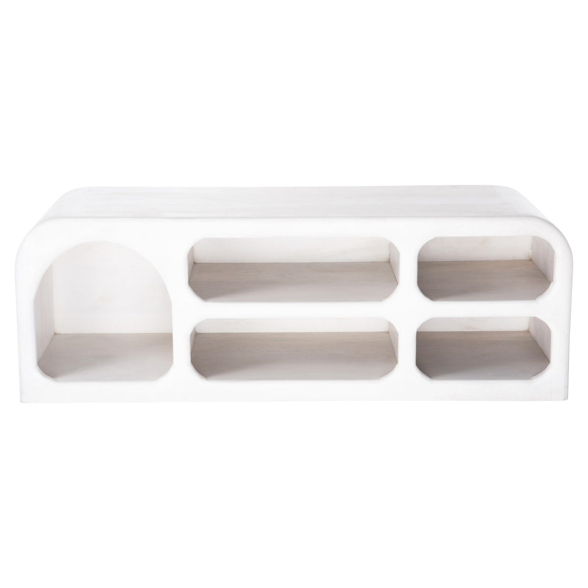 Tv Cabinet Handyr Hm9704 Solid Mango Wood In White Color 130x40x45hcm.