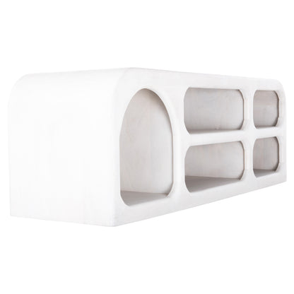 Tv Cabinet Handyr Hm9704 Solid Mango Wood In White Color 130x40x45hcm.